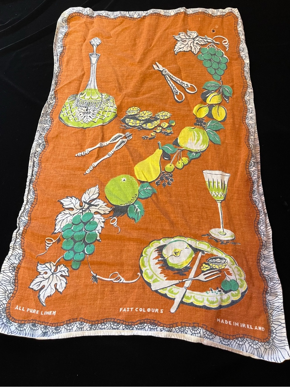 Vintage Irish Lamont Tea Towel - AS IS